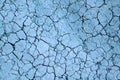 Blue ÃÂracks texture ground surface soil, drought, dried clay, ground on Mars