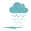 Blue Rain Cloud Royalty Free Stock Photo