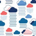 Blue rain pattern