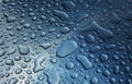 Blue raindrop background