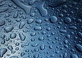 Blue raindrop background