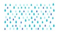 Blue Raindrops Pattern Vector Background, vector design Generative AI Royalty Free Stock Photo