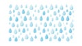 Blue Raindrops Seamless Pattern Background, vector design Generative AI Royalty Free Stock Photo