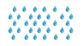 Blue Raindrops Water Droplets Seamless Pattern, vector design Generative AI Royalty Free Stock Photo