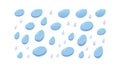 Blue Raindrops Weather Pattern Background Vector, vector design Generative AI Royalty Free Stock Photo