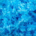 Blue raspberry Hawaiian Shave ice, Shaved ice or snow cone dessert close up photograph.