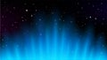 Blue rays rising on dark background, suitable for space concept, and other Royalty Free Stock Photo