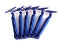 Blue razor blades Royalty Free Stock Photo