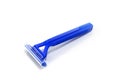 BLUE razor on the white background Royalty Free Stock Photo