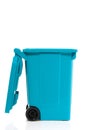 A blue recycle bin Royalty Free Stock Photo