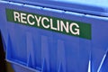 Blue Recycling Bin