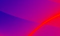 Blue and red curved neon lines. Abstract background with gradient