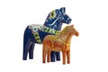 The blue and red Dala Horse Royalty Free Stock Photo