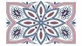 Blue Red Geometric Star Pattern for Dynamic Bold Designs, vector design Generative AI Royalty Free Stock Photo