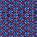 Blue Red Kaleidoscope Paper Pattern Royalty Free Stock Photo