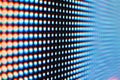 Blue and red LED screen SMD cristals Royalty Free Stock Photo