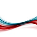 Blue red modern abstract line fusion transparent background Royalty Free Stock Photo