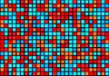 Blue and red Texture Pixels. Pixel Abstract Mosaic Design Background. Vector illustration.