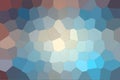 blue, red and vanilla colorful Big Hexagon background illustration.