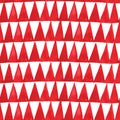 Blue and red watercolor triangles pattern in vector.