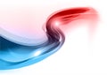 Blue and red wave Royalty Free Stock Photo