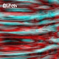 Blue red wave texture of paint or glass vector mesh background in glitch Royalty Free Stock Photo