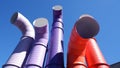Colorful ventilation pipe Royalty Free Stock Photo