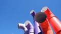 Colorful ventilation pipe Royalty Free Stock Photo
