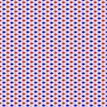 Blue Red and White Pattern