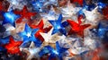 Blue, red, and white stars - wallpaper Royalty Free Stock Photo