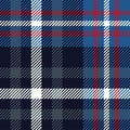 Blue, red and white tartan plaid pattern background