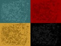 Blue, red, yellow and black shabby vector grunge texture