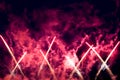 Blue red yellow firework Royalty Free Stock Photo