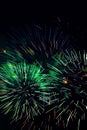 Blue red yellow firework Royalty Free Stock Photo