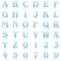 Blue reflex alphabet