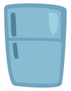 Blue refridgerator, icon Royalty Free Stock Photo
