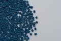 Blue reinforced plastic polymer resin Royalty Free Stock Photo