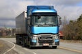 Blue Renault Trucks T Semi Spring Landscape