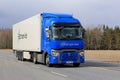 Blue Renault Trucks T Transport Royalty Free Stock Photo