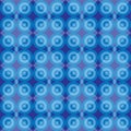 Blue retro seamless pattern with circles blackground Royalty Free Stock Photo