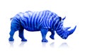 Blue rhino with zebra lines