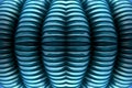 Blue ribbed texture