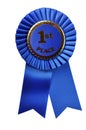 Blue Ribbon Award (with clipping path) Royalty Free Stock Photo