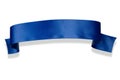 Blue Ribbon Banner Royalty Free Stock Photo