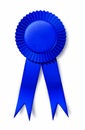 Blue ribbon prize first place award Royalty Free Stock Photo