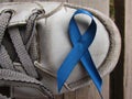 Blue ribbon for prostate cancer awareness campaign