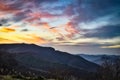 Blue Ridge Mountains at Dusk Royalty Free Stock Photo