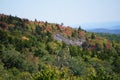 Blue Ridge mountains Fall Color Royalty Free Stock Photo