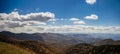 Blue Ridge mountains in late autumn color panorama landscape Royalty Free Stock Photo