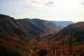 Linville Gorge in Fall, Blue Ridge Mountains, North Carolina Royalty Free Stock Photo